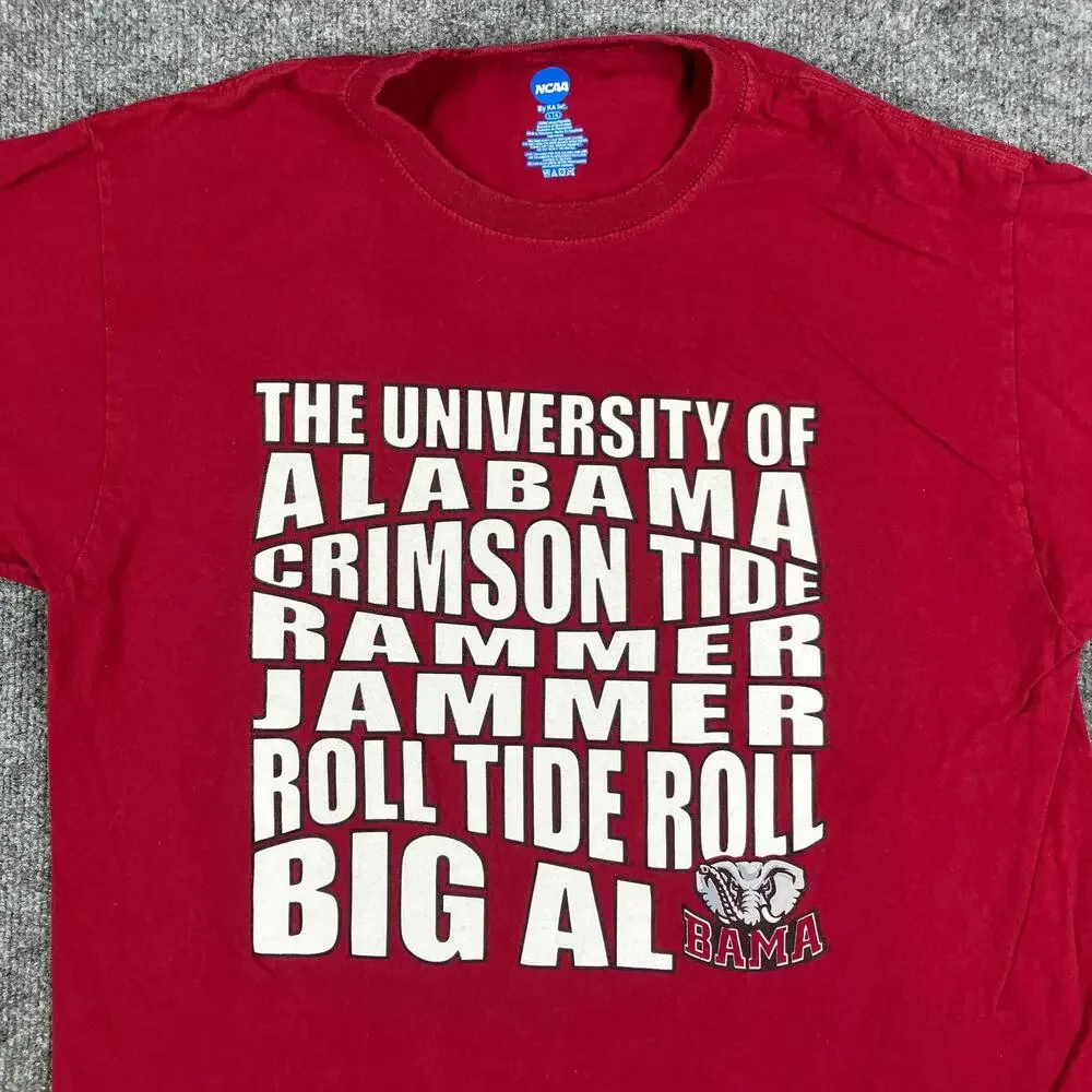 NCAA Alabama Crimson Tide T-Shirt Mens L Red Graphic Big Al College Sports